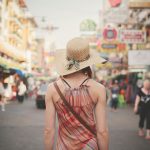 Young Woman Walking In Khao San, Bangkok